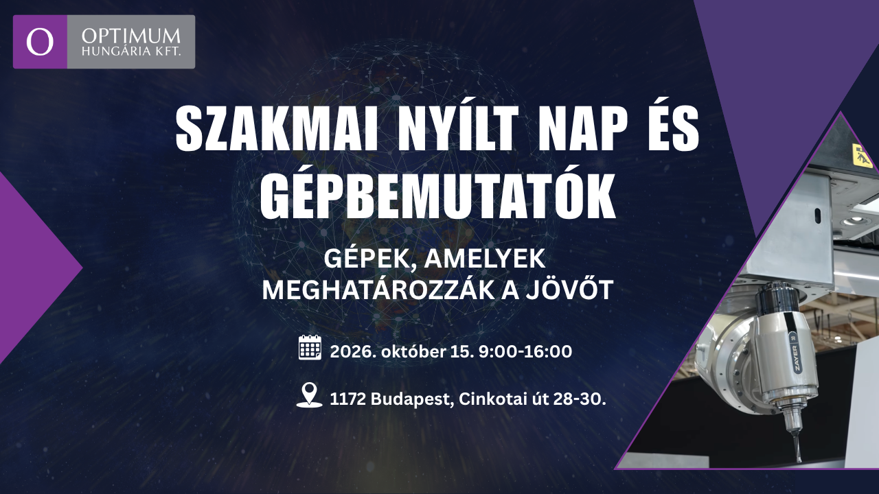 Szakmai nyílt napot tartunk - nézze meg és próbálja ki gépeinket működés közben!