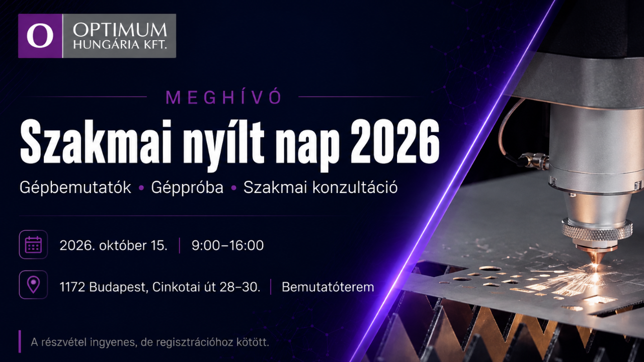 Szakmai nyílt napot tartunk - nézze meg és próbálja ki gépeinket működés közben!