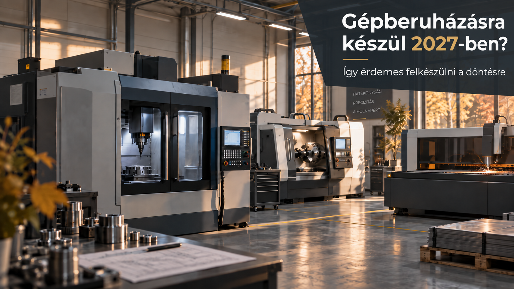 Gépberuházásra készül 2027-ben? Így érdemes felkészülni a döntésre