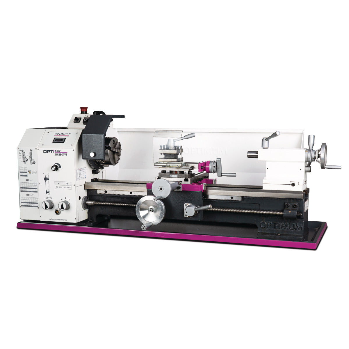 Optimum OPTIturn 2807VB esztergagép fokozatmentes fordulatszámállítással (D280x700mm, 1,1kW/230V)