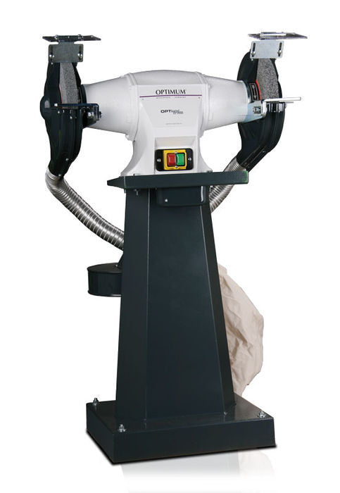 Optimum OPTIgrind GZ30DD köszörűgép erlépítménnyel és elszívó rendszerrel (1,8kW/400V, 300x35x30mm)