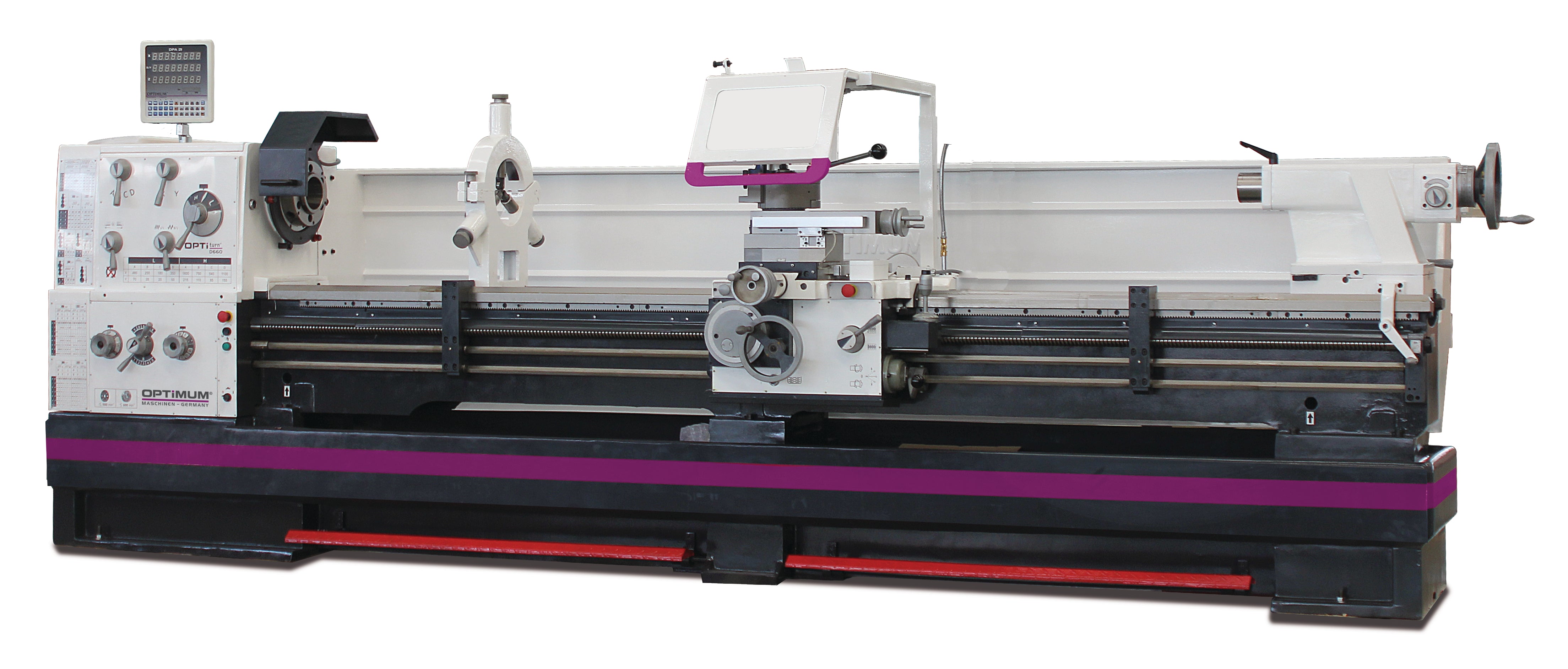 Esztergagép OPTI TH6620D (660x2000mm, 9kW)