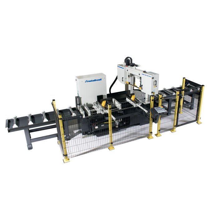 Metallkraft HMBS 340 CNC-DG X teljesen automata kétoszlopos horizontális szalagfűrészgép