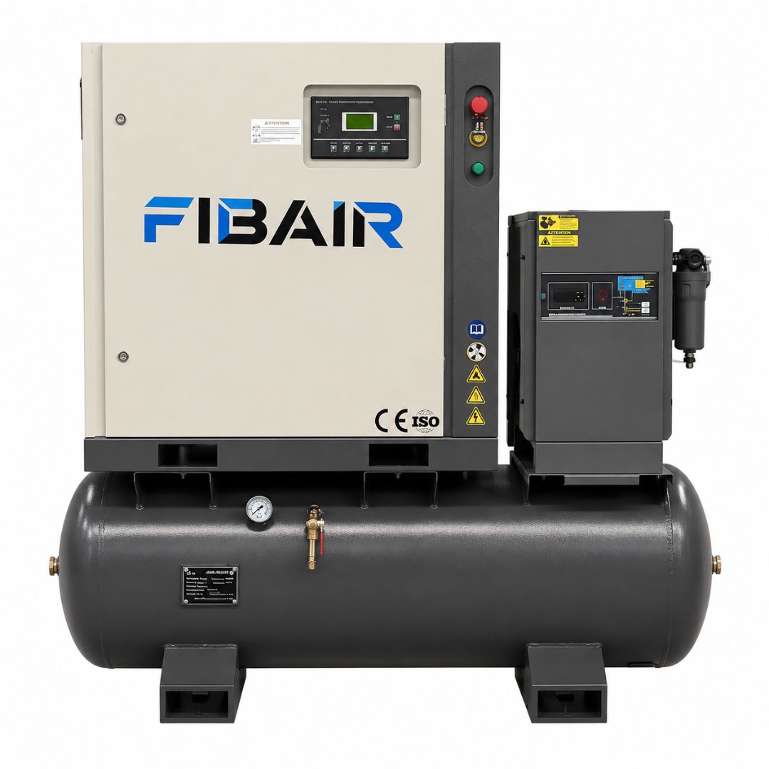 FIBAIR Csavarkompresszor 15kW, 16bar nyomás, Lézervágó gépekhez 12 kW  alatt