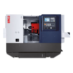 EMCO S65 TCM – SINUMERIK 2 tengelyes CNC-esztergaközpont hajtott szerszámokkal és szegnyereggel