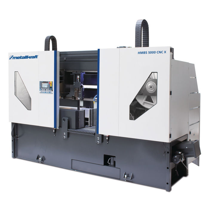 Metallkraft HMBS 5000 CNC X teljesen automata kétoszlopos horizontális szalagfűrészgép